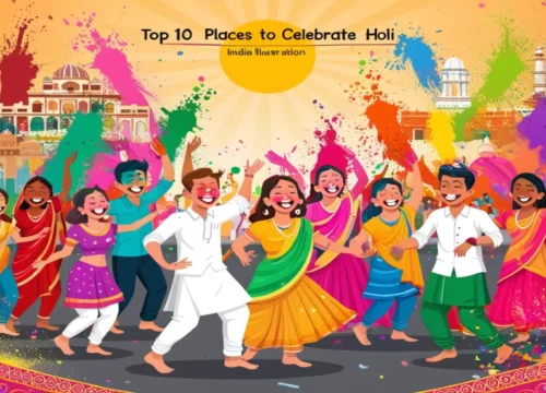 Best 10 Places To Celebrate Holi 2025 in India