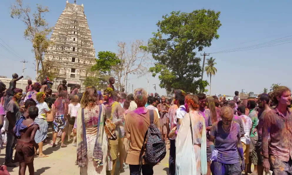 Holi in Hampi, Karnataka