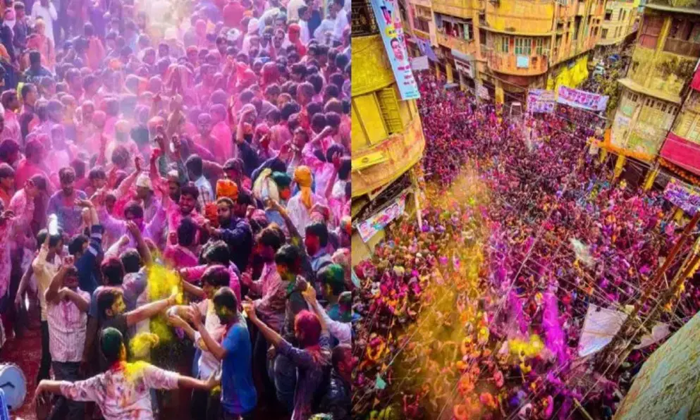 Holi in Mathura and Vrindavan, Uttar Pradesh